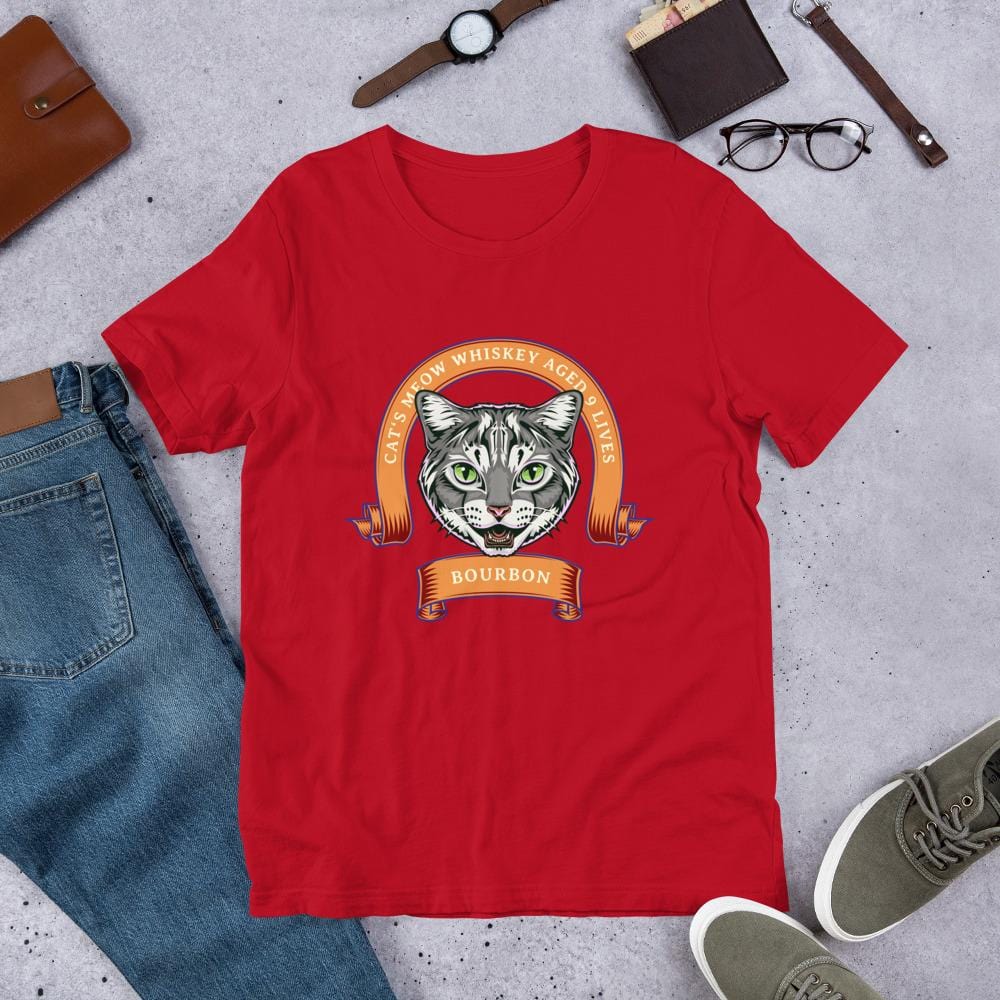 Cat's Meow Aged 9 Lives Bourbon T-Shirt | Whiskey Tees