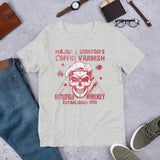 Major Brinton's Modern Coffin Varnish Battlefield Whiskey T-Shirt Bloody Version